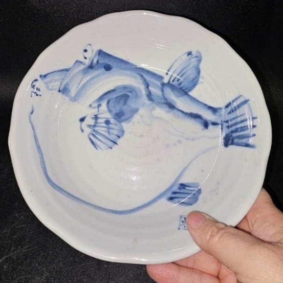 Vintage Ceramic Koi Fish Rice‎ Bowl - Picture 5 of 6